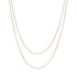 Layered Necklace Snake Chain Rose Gold