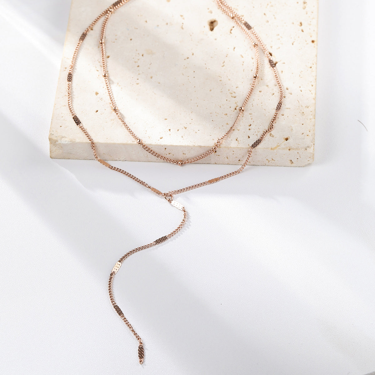 【HURLEY BURLEY】Rose Gold Layered Star Necklace 名入れ ♪ HURLEY BURLEY】Rose Gold Layered Star Necklace 名入れ