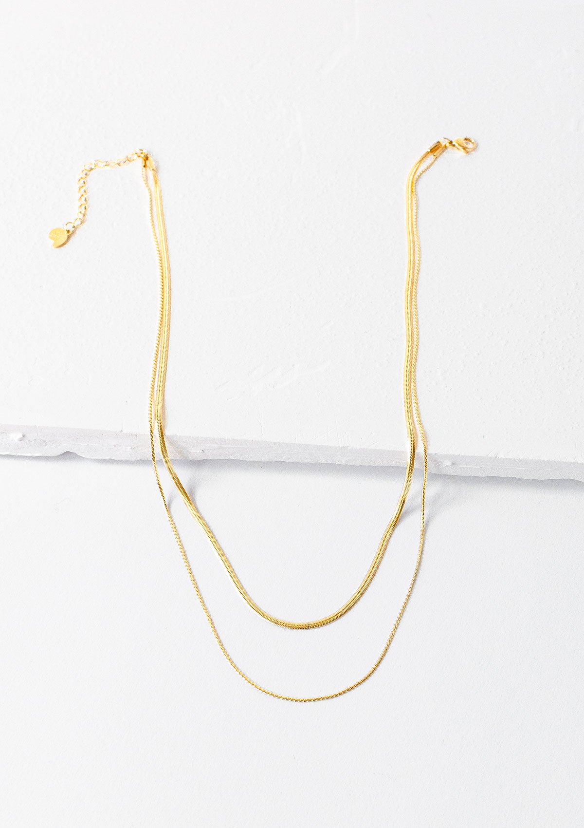 Zarte Mehrreihige Schlangenkette Gold