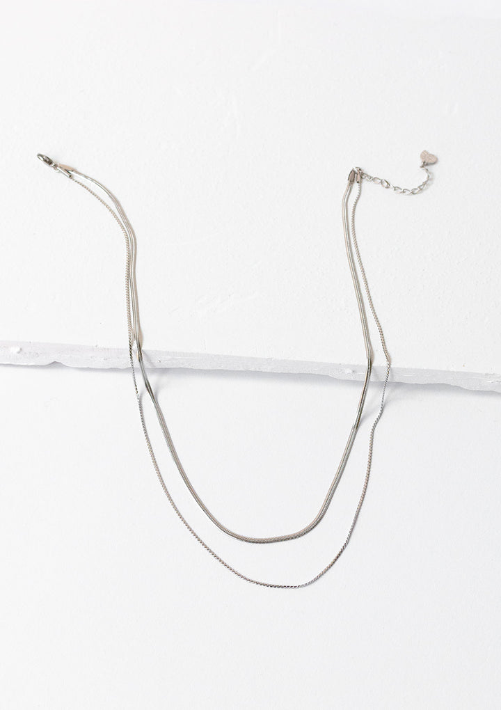 Zarte Mehrreihige Schlangenkette Silber