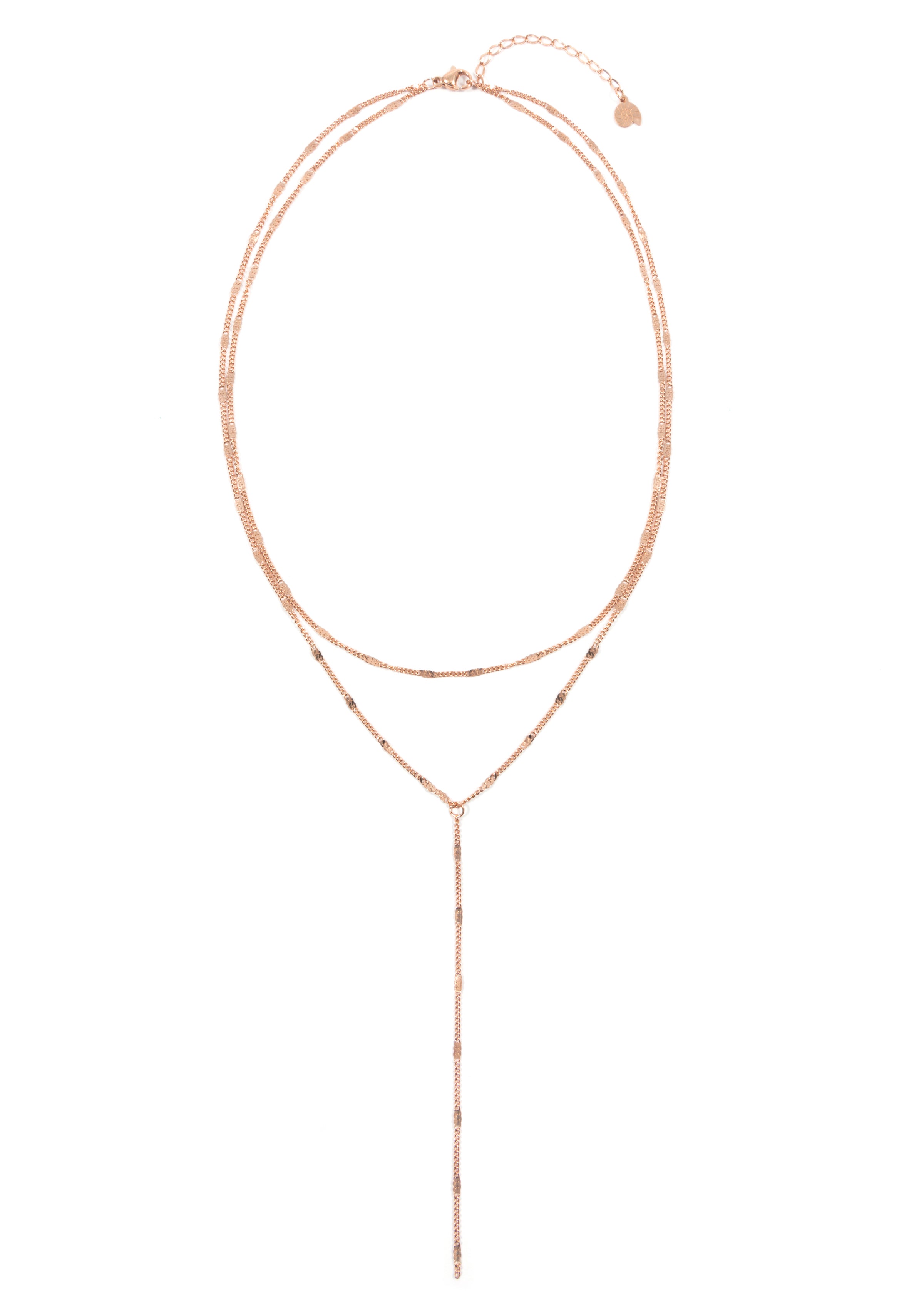 【HURLEY BURLEY】Rose Gold Layered Star Necklace 名入れ ♪ HURLEY BURLEY】Rose Gold Layered Star Necklace 名入れ ♪