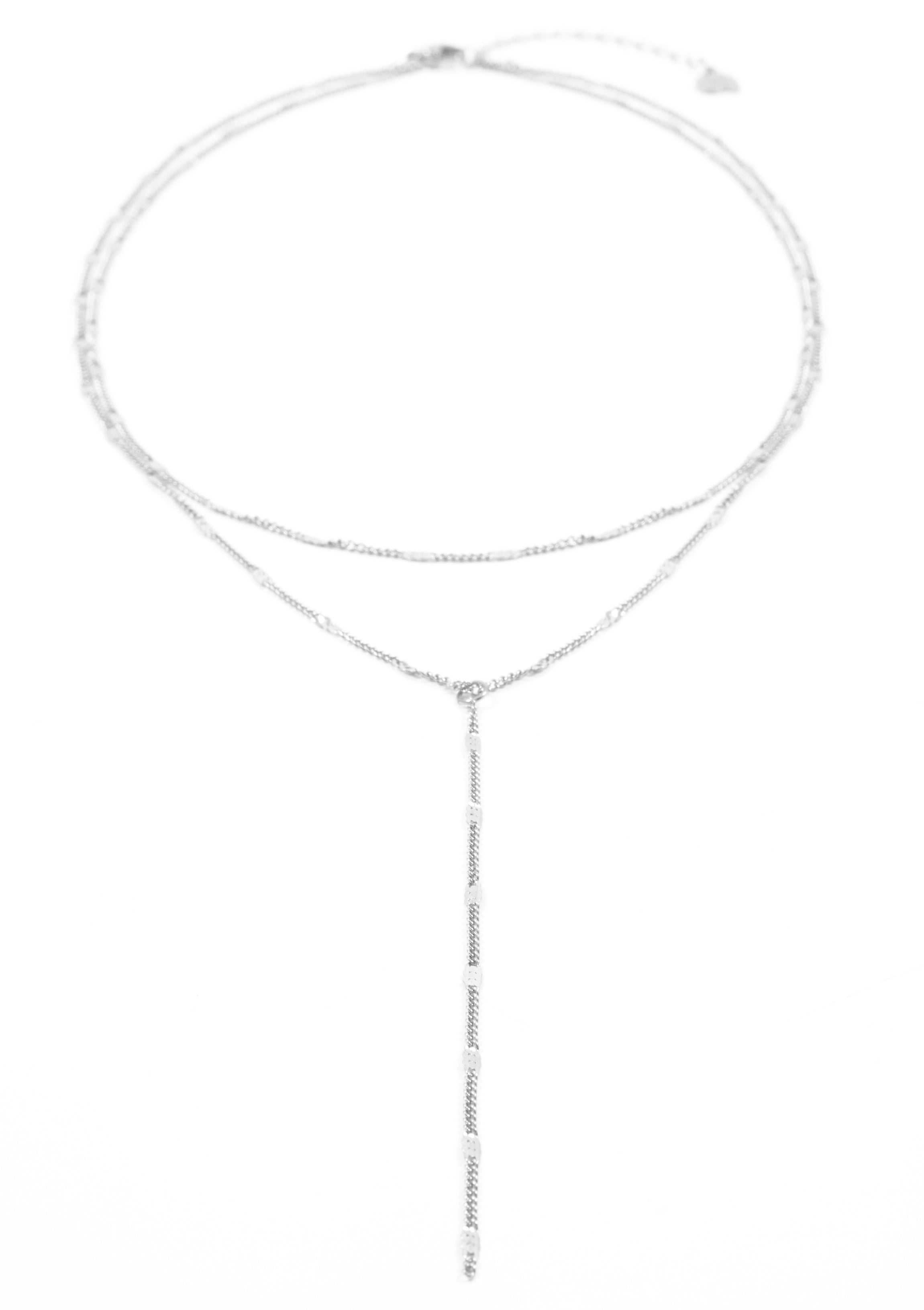 Collar Y a Capas en Plata