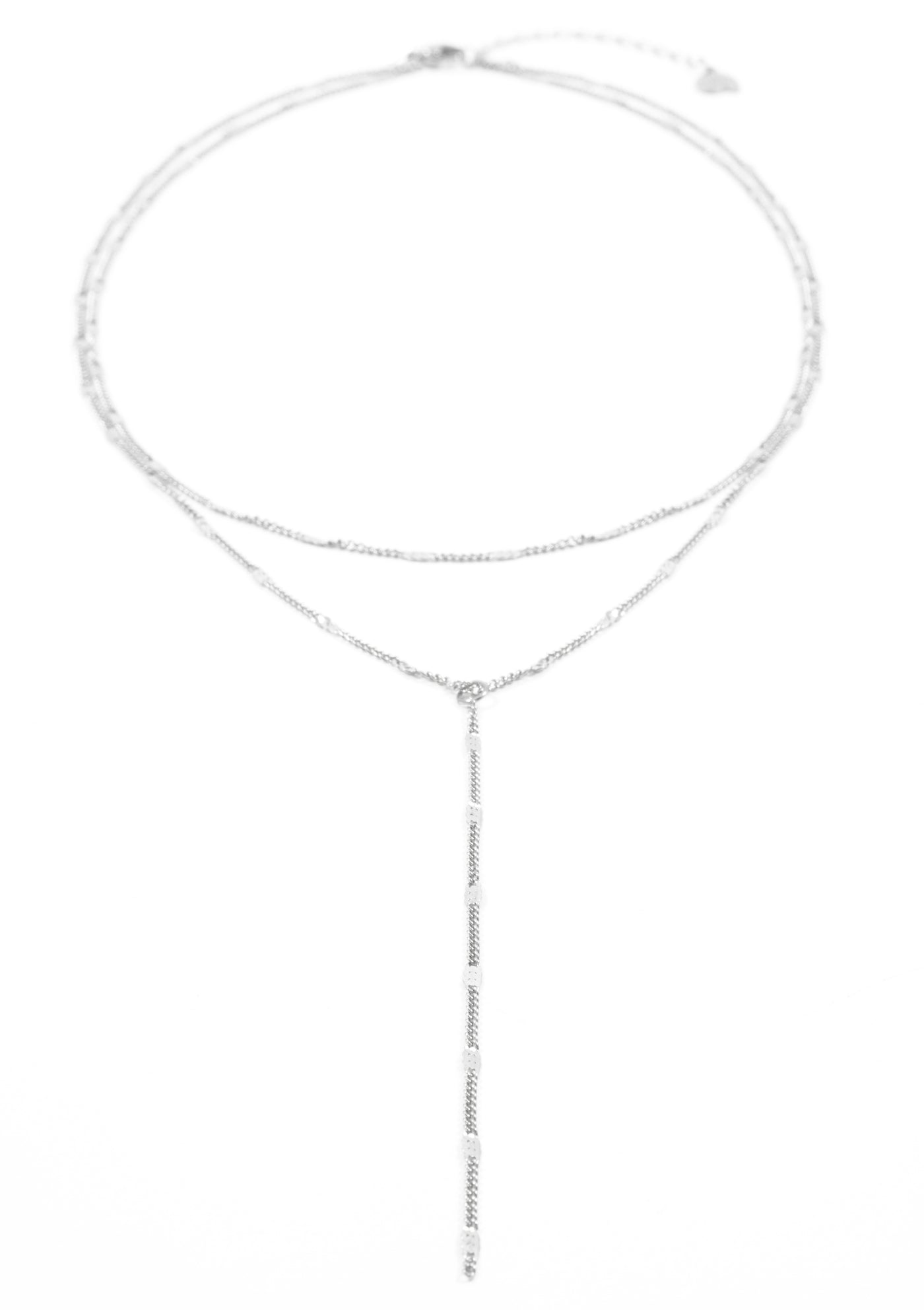 Collier Y Multi Rangs en Argent