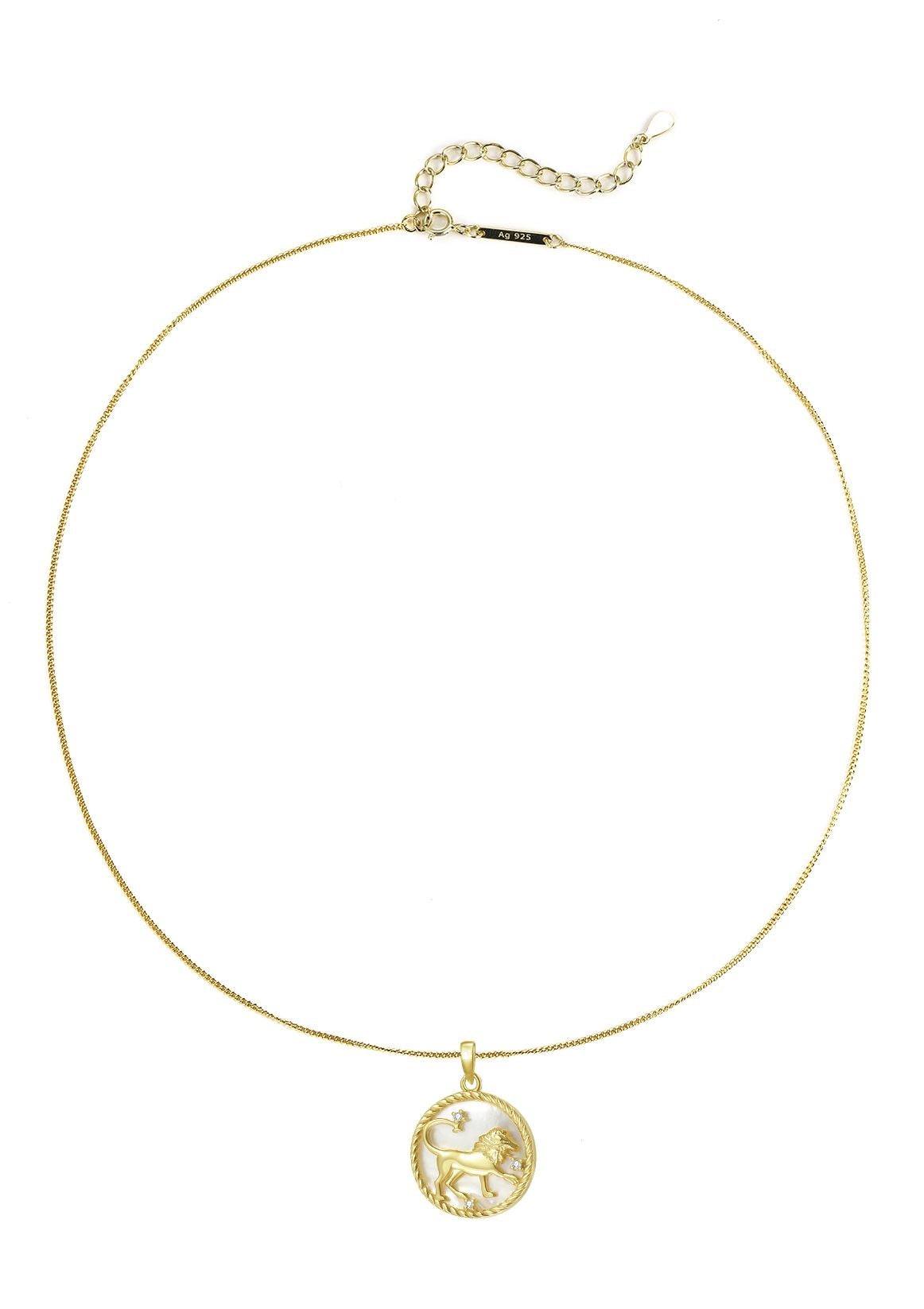 Collier pendentif zodiaque Lion