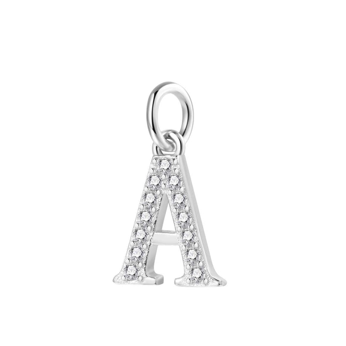 Letter Pendant Sterling Silver Hey Happiness