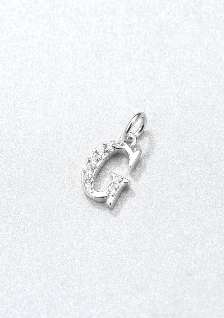 Pendentif Lettre Argent Sterling
