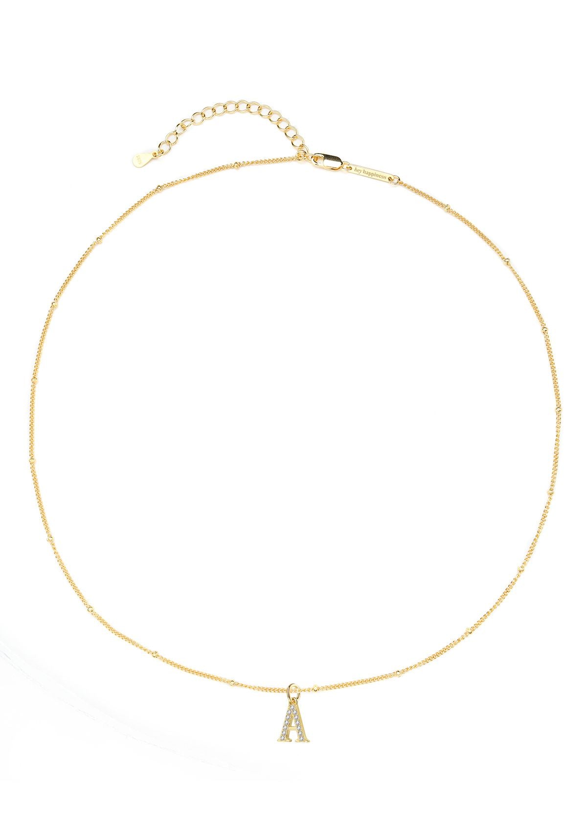 Collar Colgante Letra Plata de Ley 925