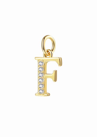 Letter Pendant Sterling Silver Gold