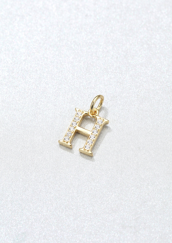 Pendentif Lettre Argent Sterling en Or