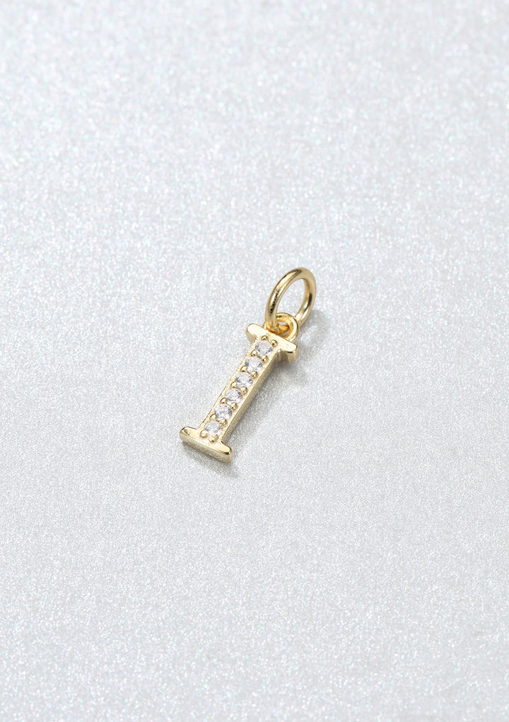 Pendentif Lettre Argent Sterling en Or