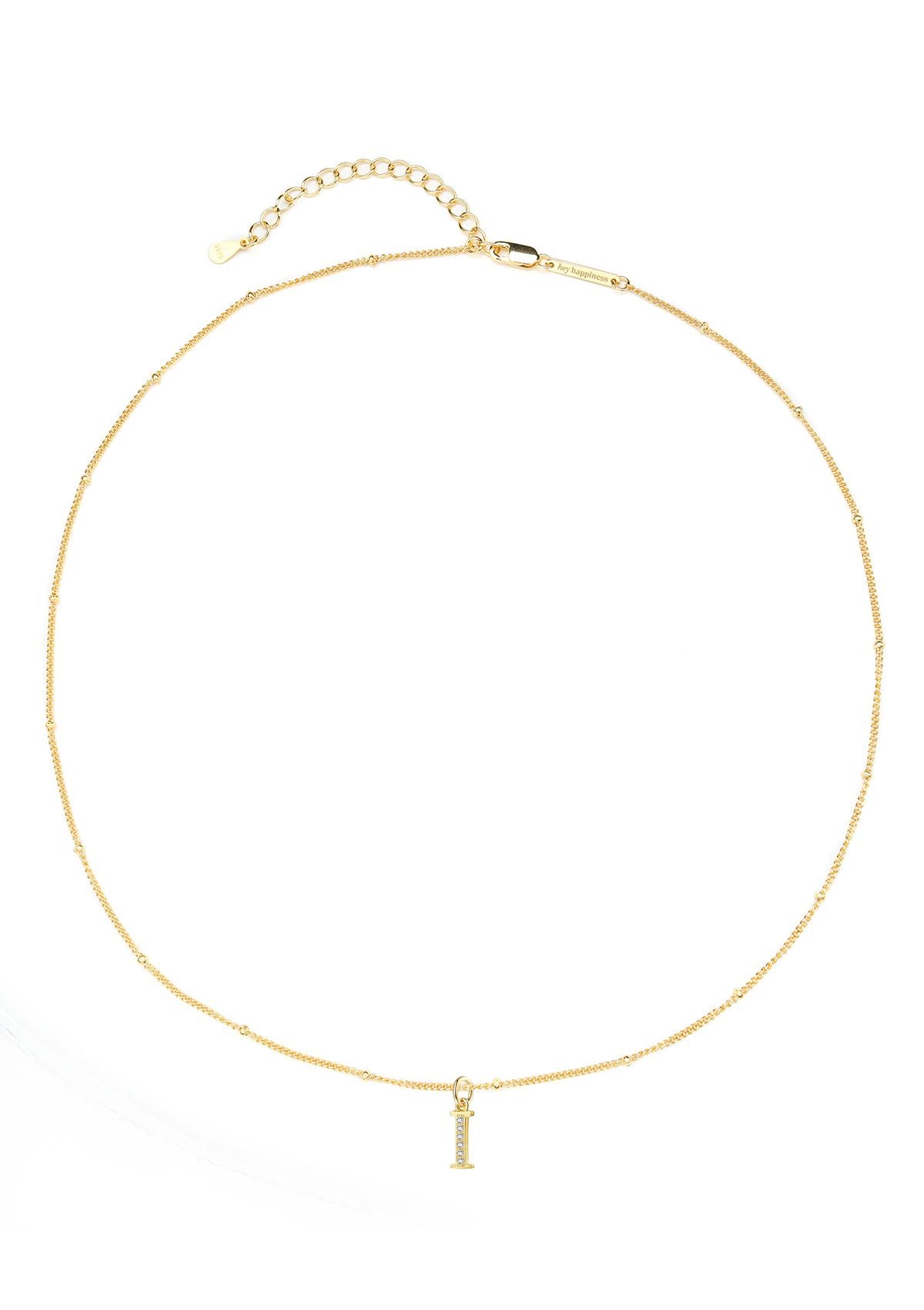 Collar Colgante Letra Plata de Ley 925