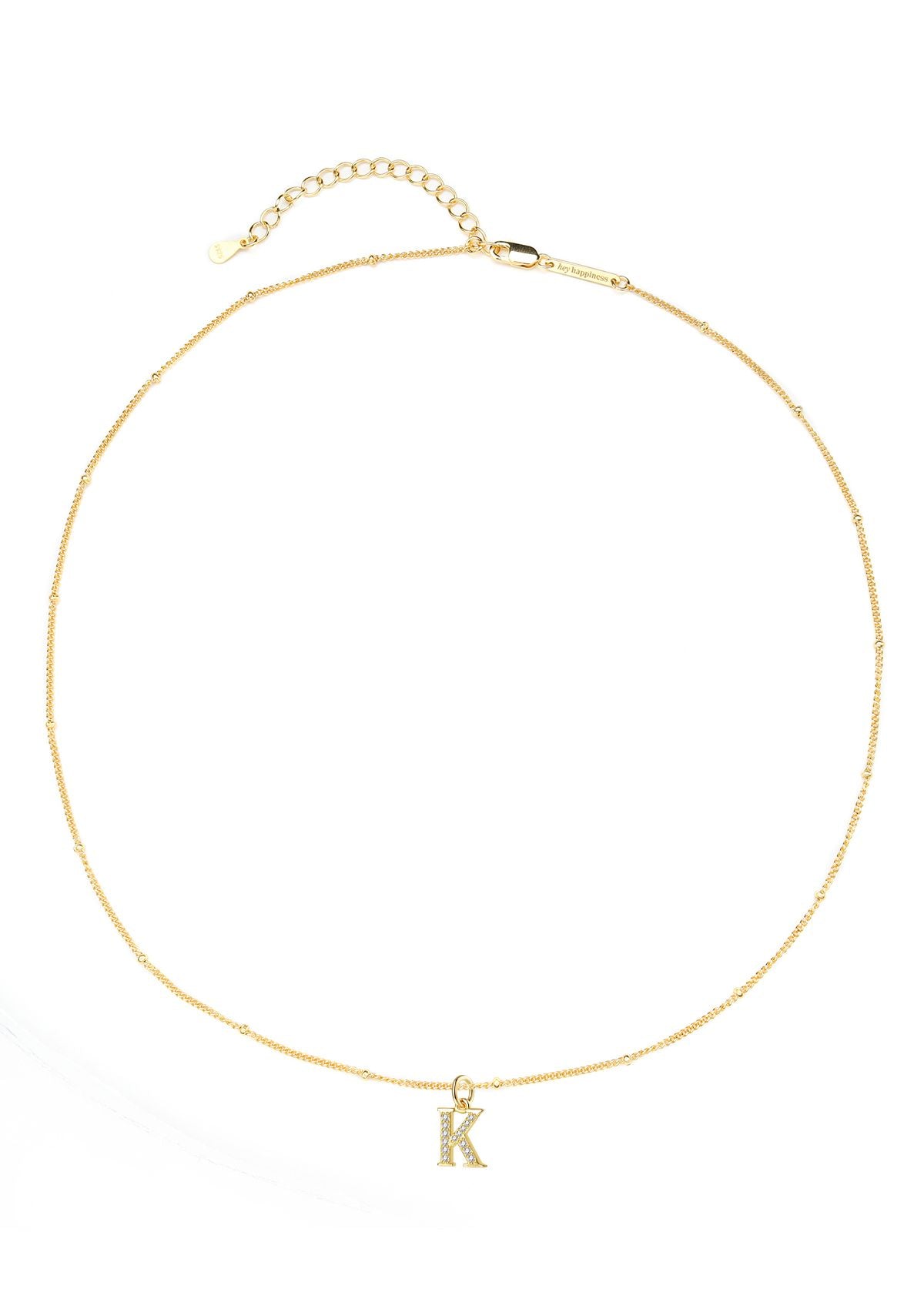 Collar Colgante Letra Plata de Ley 925