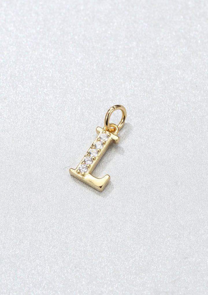 Pendentif Lettre Argent Sterling en Or