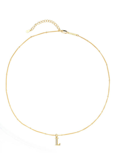 Collier Pendentif Lettre Argent Sterling
