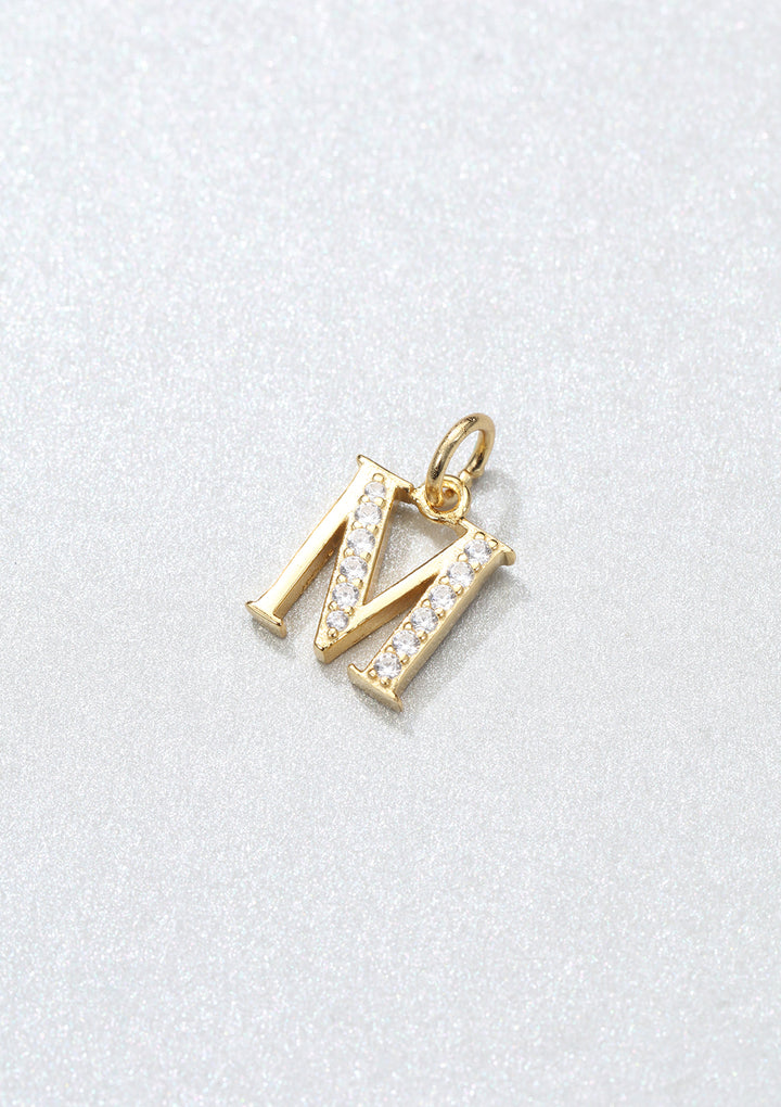 Pendentif Lettre Argent Sterling en Or