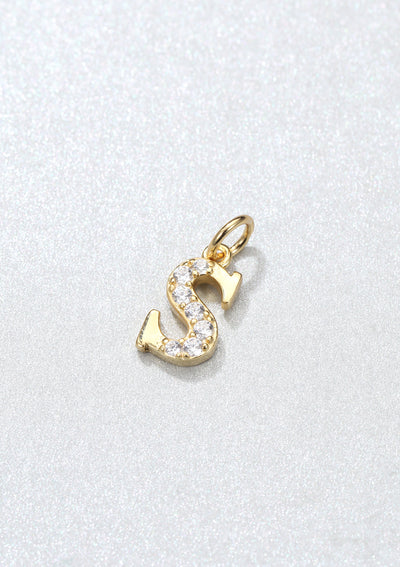 Colgante Letra Plata de Ley 925 en Oro