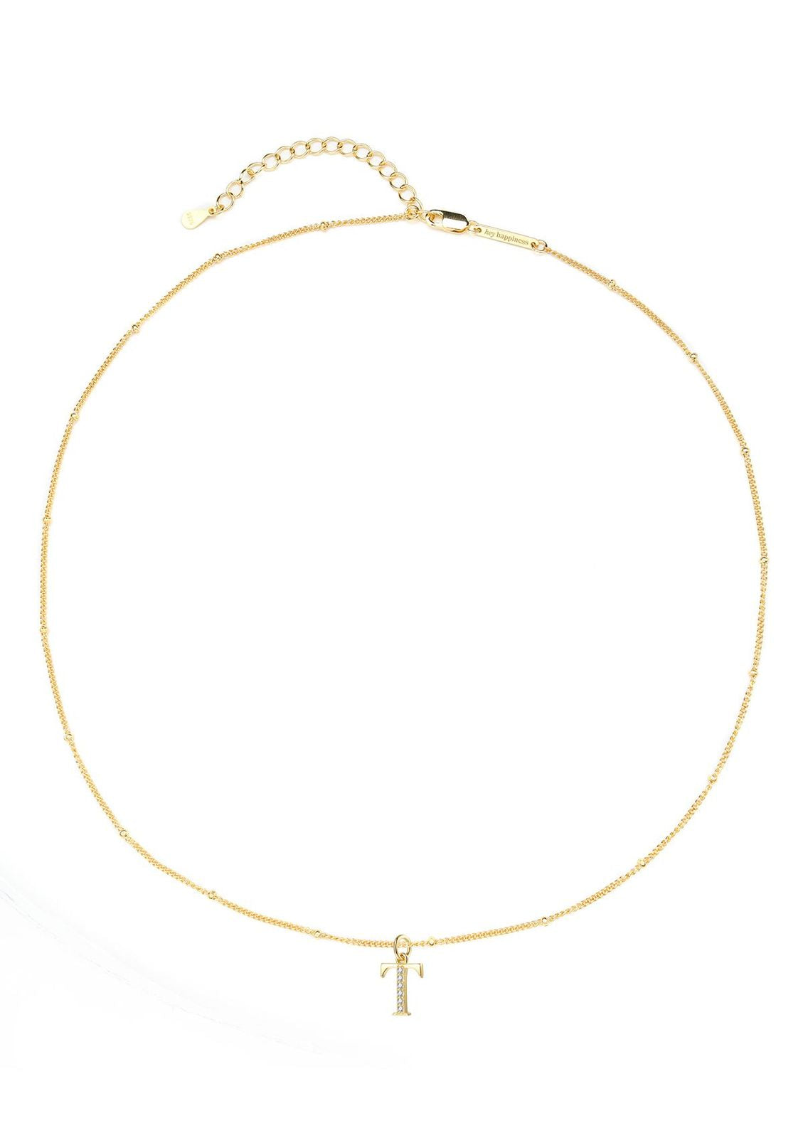 Collar Colgante Letra Plata de Ley 925