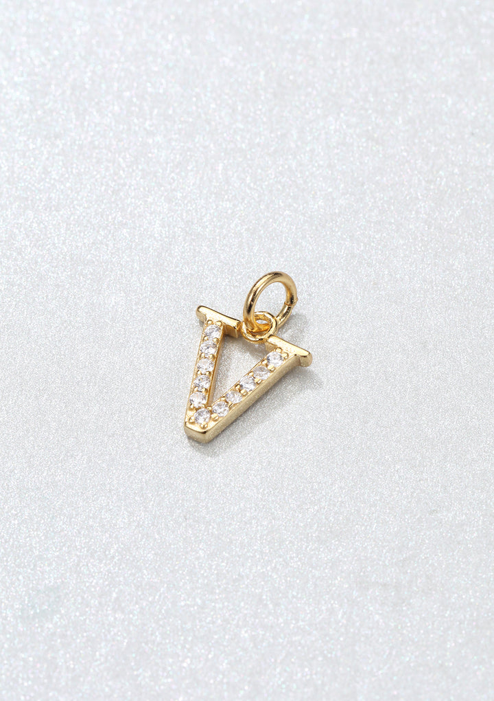 Pendentif Lettre Argent Sterling en Or