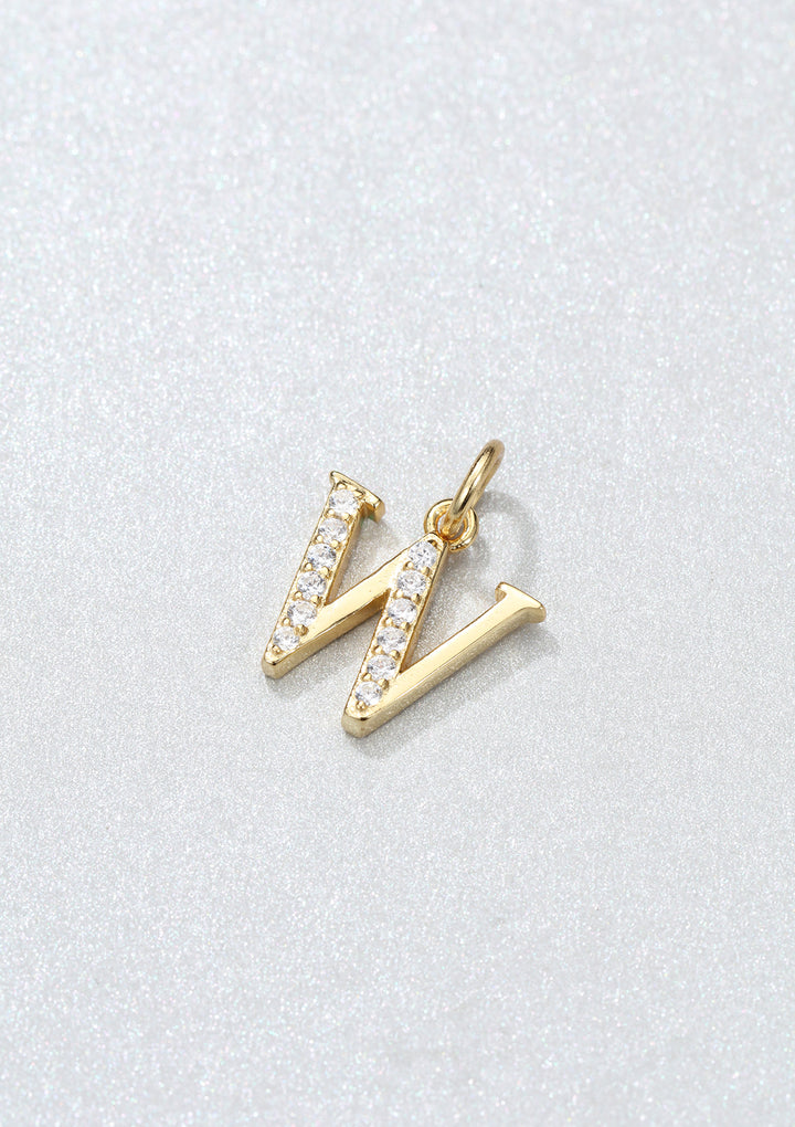 Pendentif Lettre Argent Sterling en Or