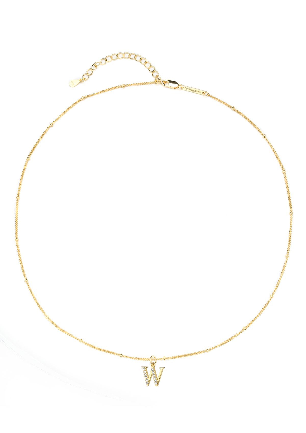 Collar Colgante Letra Plata de Ley 925