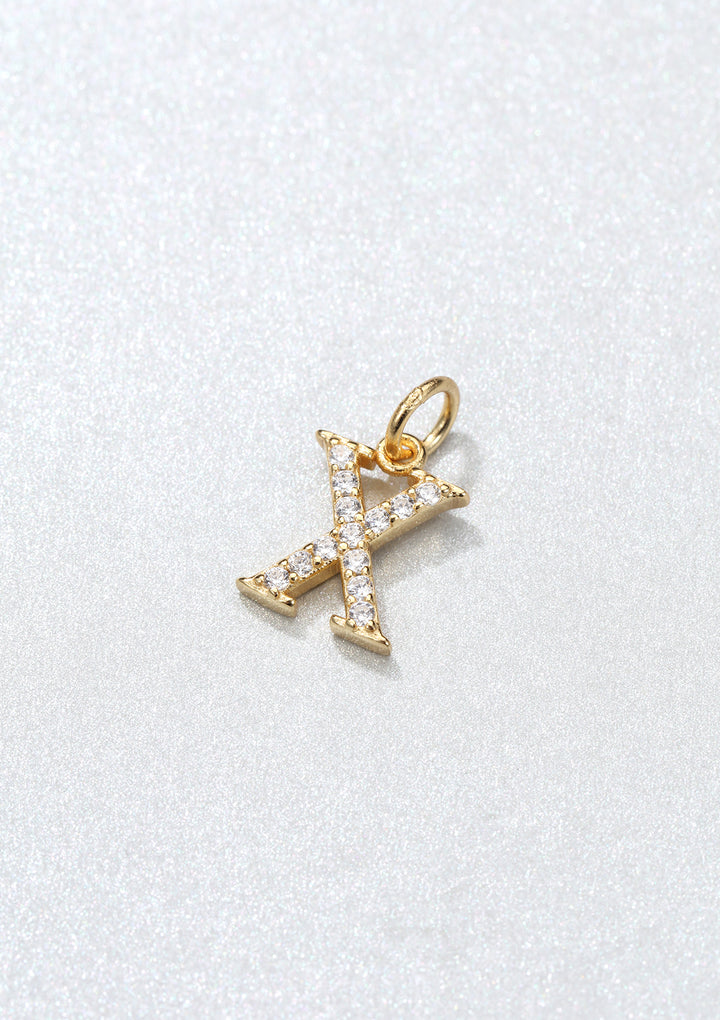 Pendentif Lettre Argent Sterling en Or