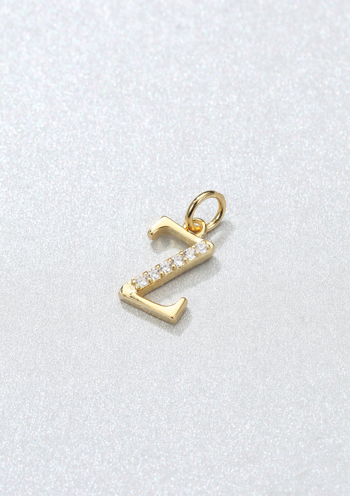 Pendentif Lettre Argent Sterling en Or