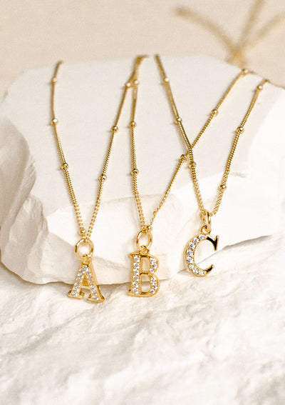 Collier Pendentif Lettre Argent Sterling