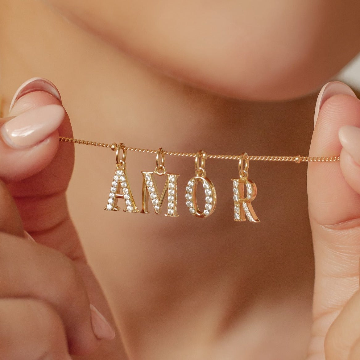 Collier Pendentif Lettre Argent Sterling