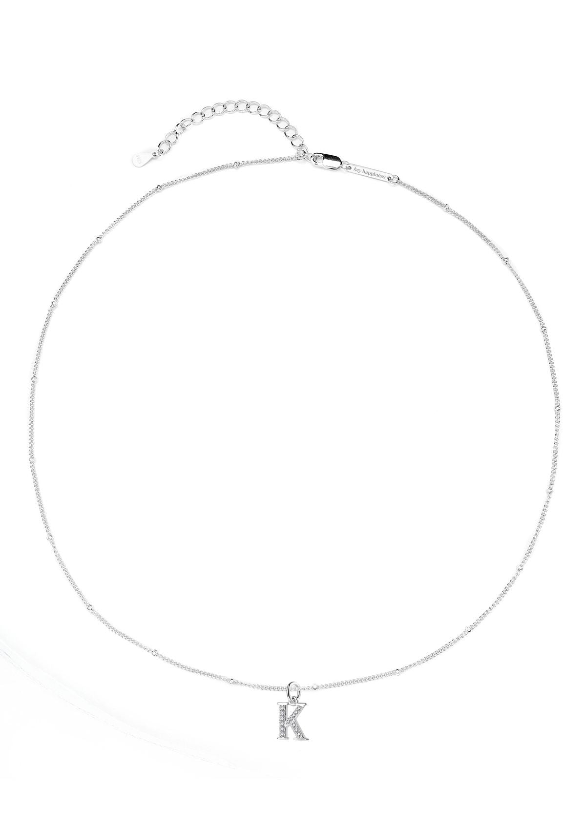 Collar Colgante Letra Plata de Ley 925