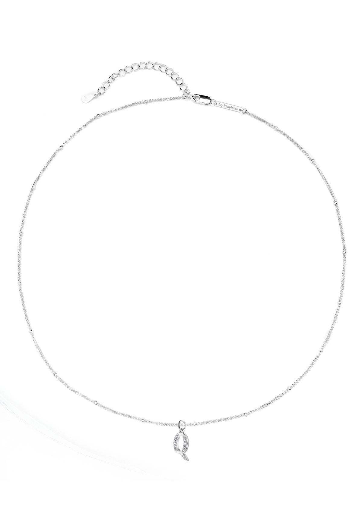 Collar Colgante Letra Plata de Ley 925