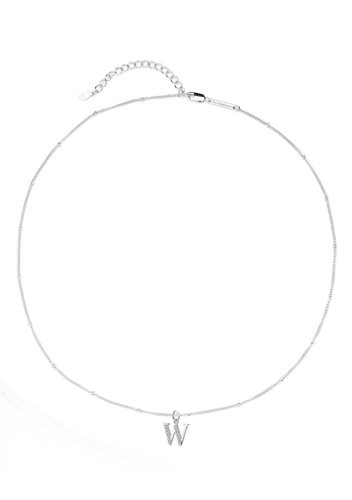 Collar Colgante Letra Plata de Ley 925