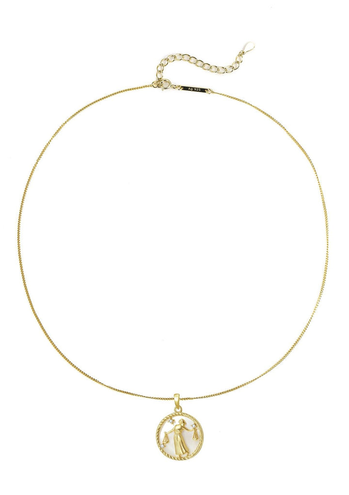 Libra Zodiac Pendant Necklace