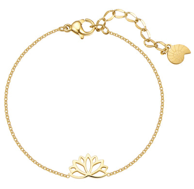 Lotus Armband in Goldfarbe
