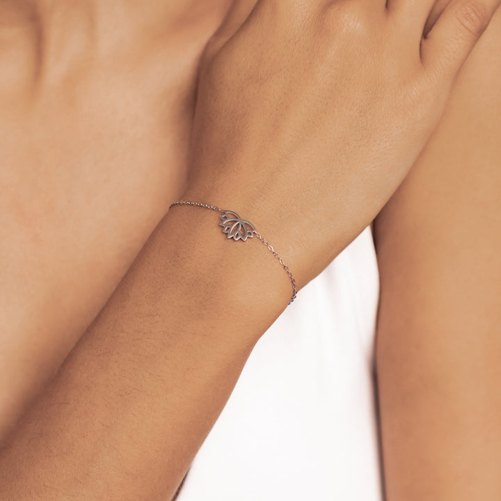 Lotus Bracelet Silver
