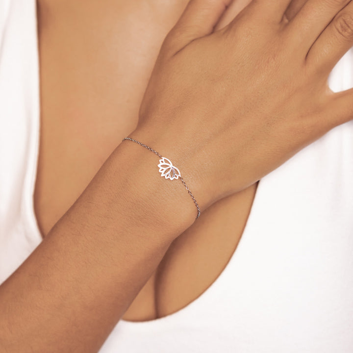 Lotus Bracelet Silver