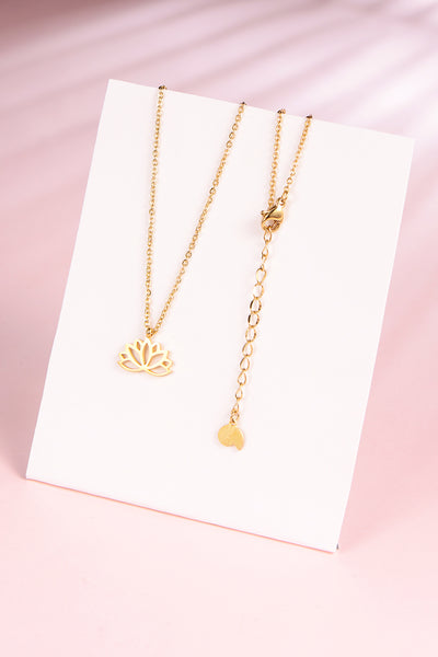 Lotus Kette Goldfarbe