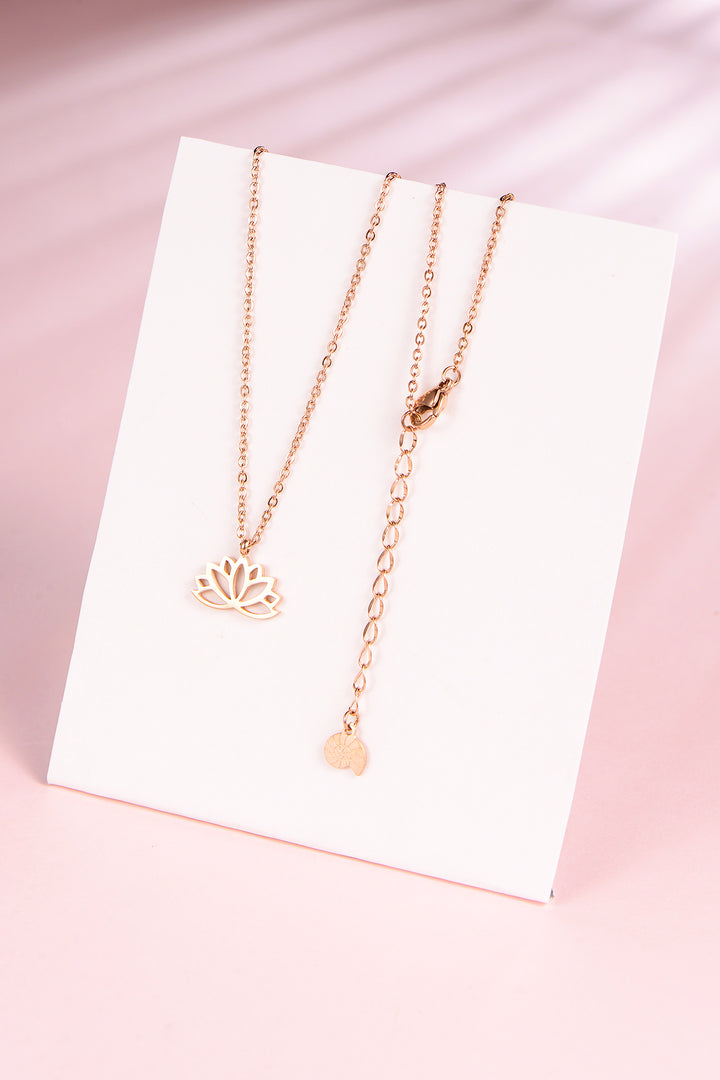 Lotus Kette Roségold