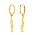 Creolen LOVE Anhänger Sterlingsilber in Gold