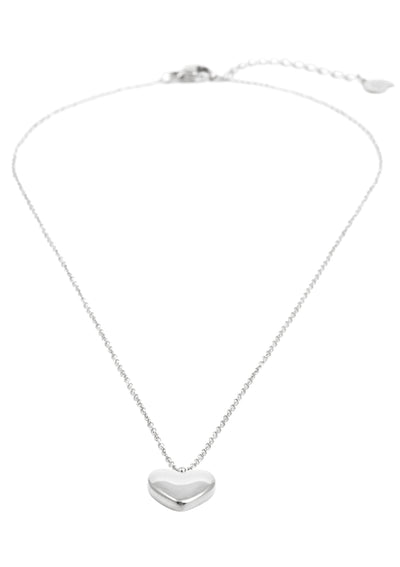 Kette Liebe Herz Anhänger in Silberfarbe