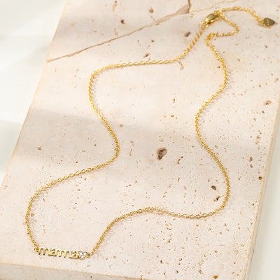 Collar Charms Corazones Mama Plata de Ley 925