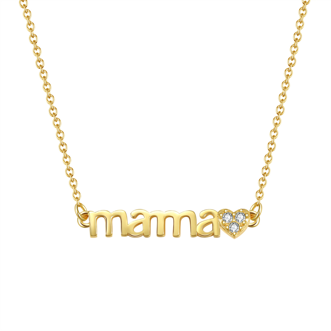 Collar Charms Corazones Mama Plata de Ley 925