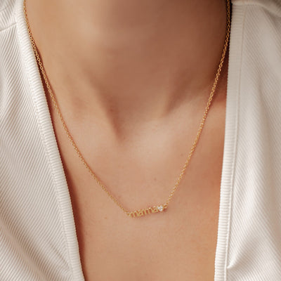 Collar Charms Corazones Mama Plata de Ley 925