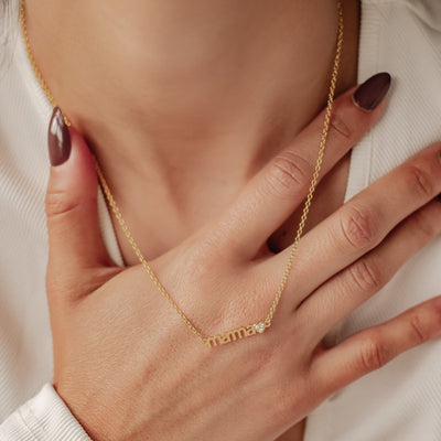 Collar Charms Corazones Mama Plata de Ley 925