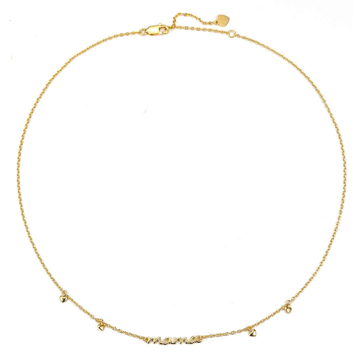 Collier Charms Coeurs Mama Sterling Argent
