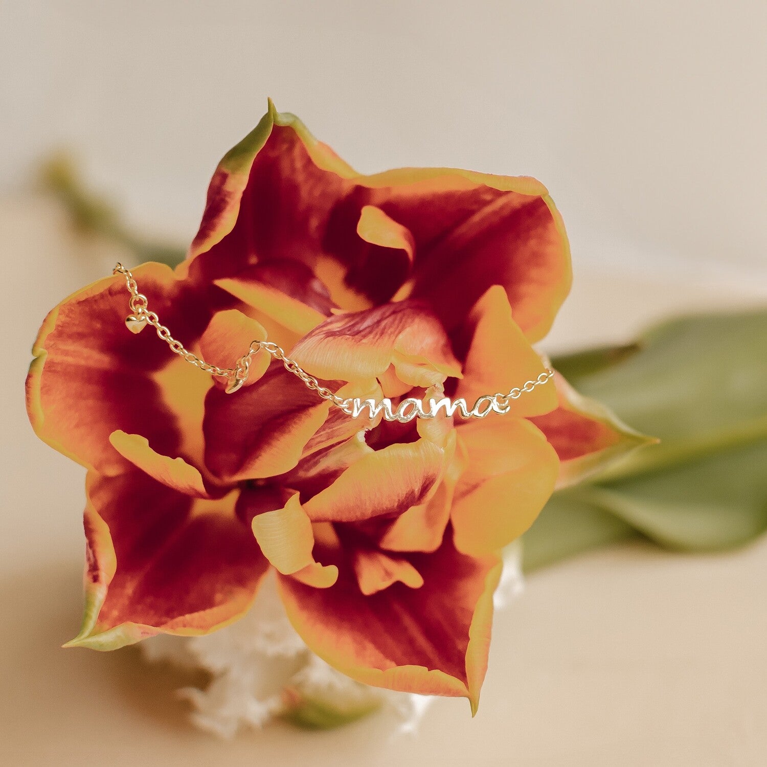 Collar Charms Corazones Mama Plata de Ley 925