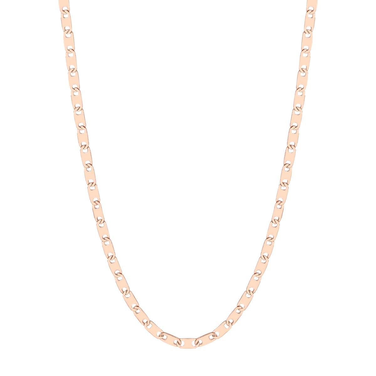 Mariner Chain Choker Necklace Rose Gold