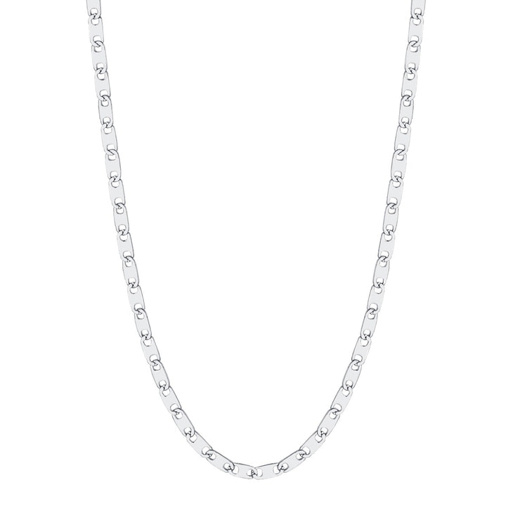 Mariner Chain Choker Necklace Silver