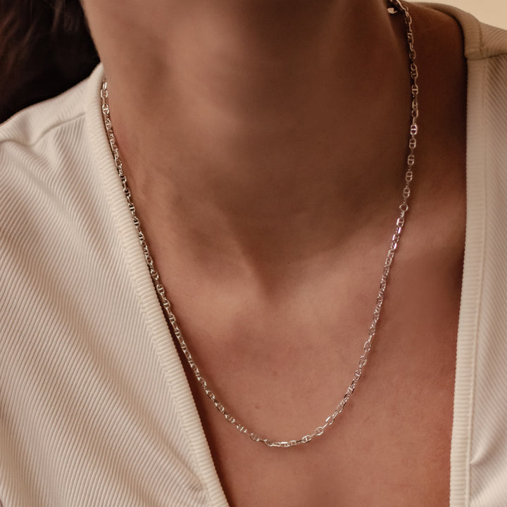Mariner Chain Necklace Sterling Silver