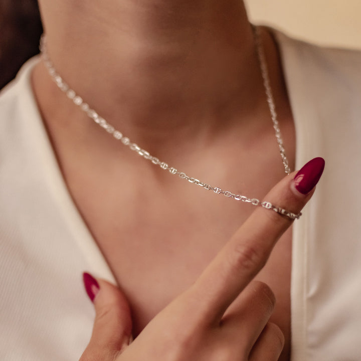 Mariner Chain Necklace Sterling Silver