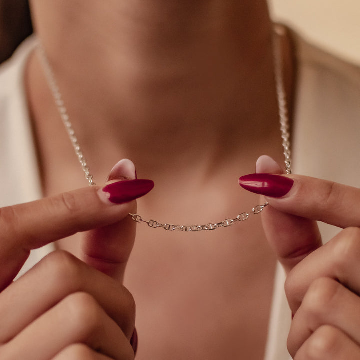 Mariner Chain Necklace Sterling Silver